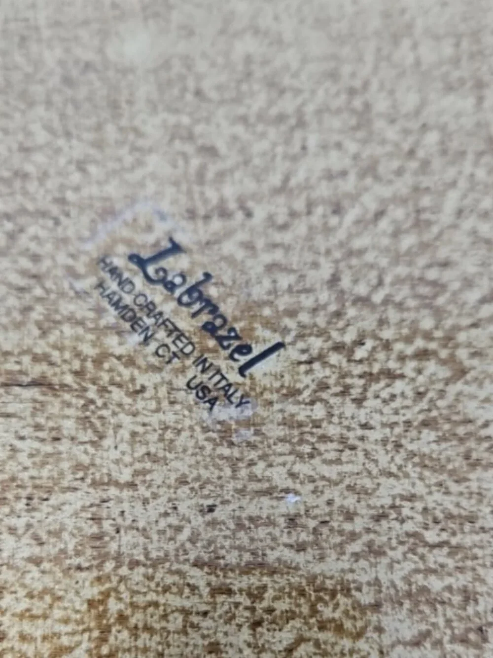 Vintage 1990s Labrazel Italian Florentine Gilded Wood Tissue Box Luxury Label